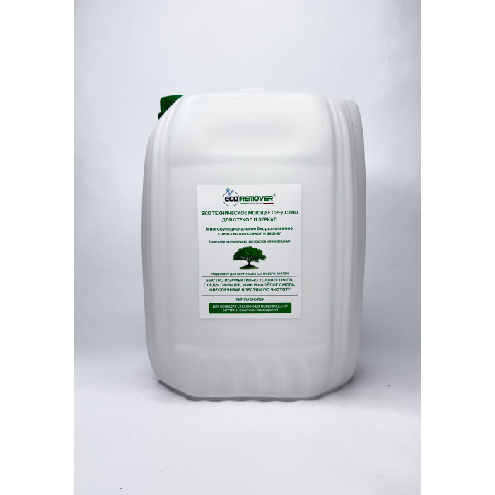 Эко техническое моющее средство для стекол и зеркал 10кг.  ECOREMOVER