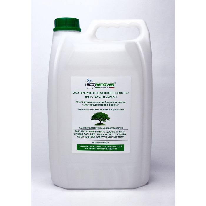 Эко техническое моющее средство для стекол и зеркал 5кг.  ECOREMOVER