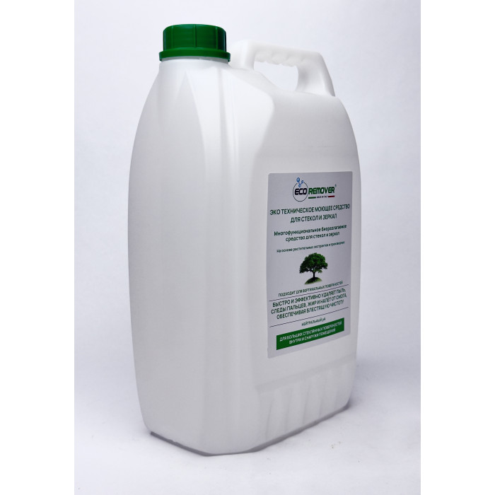 Эко техническое моющее средство для стекол и зеркал 5кг.  ECOREMOVER